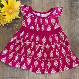 Tea Collection Magenta Floral Dress